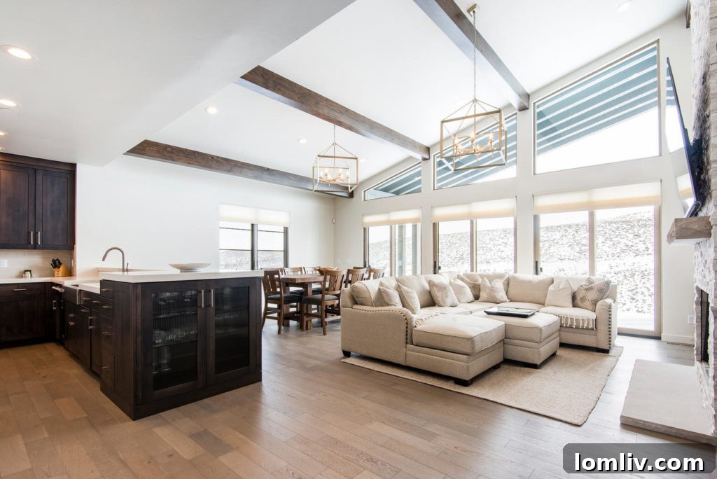 Promontory Club interior living space, luxury decor