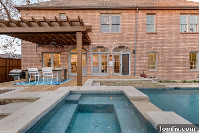 Exterior View of Elegantly Transformed Preston Hollow Home in Lush Landscape