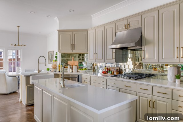 Modern Monogram Appliances in Luxurious Preston Hollow Kitchen