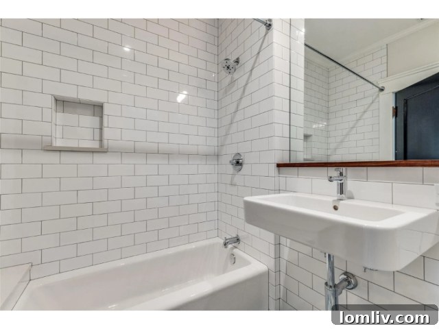 Beautifully restored back staircase with architectural details