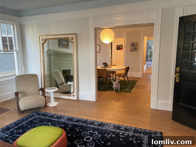 Exterior view of the Munger Place historic condo after renovation