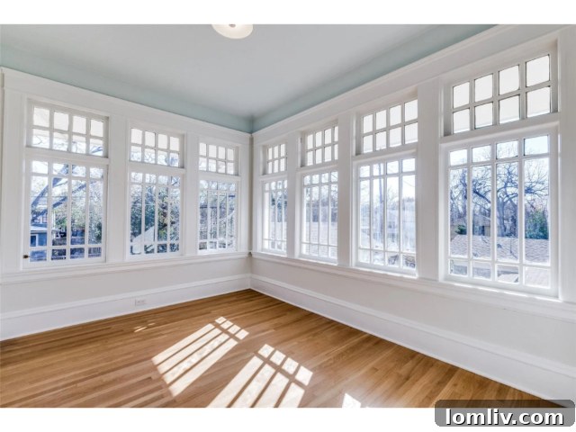 Detailed view of renovated interior, showcasing design elements