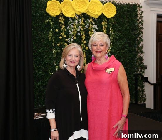 Realtor Debbie Vinson and Dorene Badalamenti co-chairing the Garden of Roses fundraiser.
