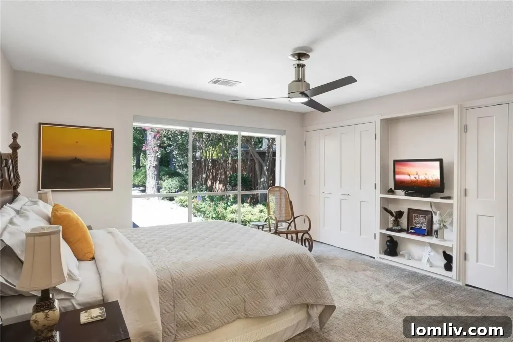 A luxurious soaking tub in the primary bathroom, promising relaxation.