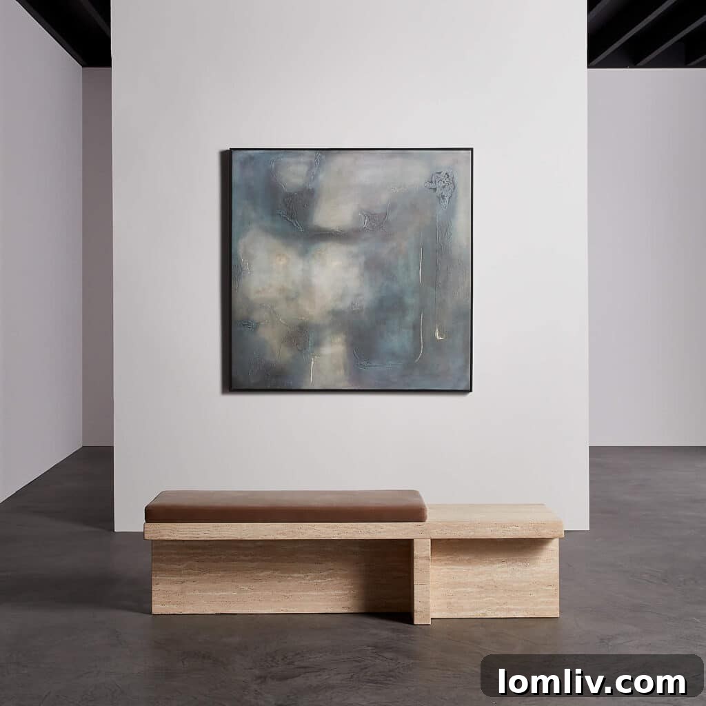 CB2 x Art Patron reproduction of artist Garret Low’s painting, recreating brushstrokes.