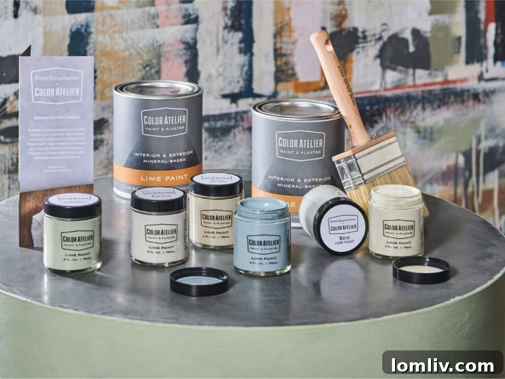 French California x Color Atelier's eco-friendly paints dry to a velvety matte finish.