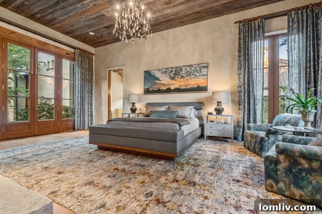 Elegant living room with natural light