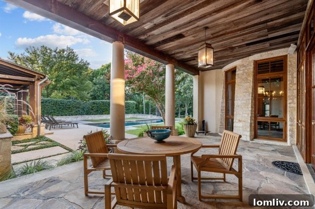 Expansive outdoor patio with stunning views