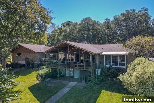 Serene lake view from a luxurious home in Gun Barrel City
