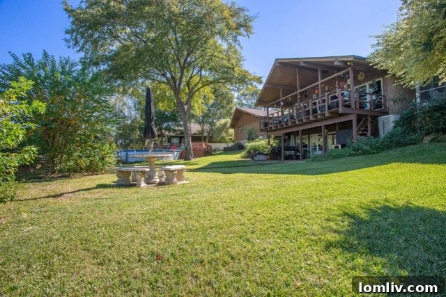 A cozy bedroom in the lake house, offering comfort and style