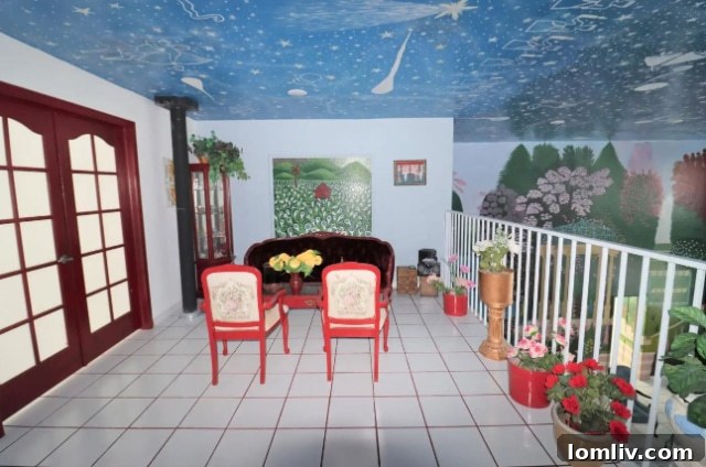 This Bob Ross Fans House Is a Masterpiece of Mayhem 11 in love, Bob Ross, painting