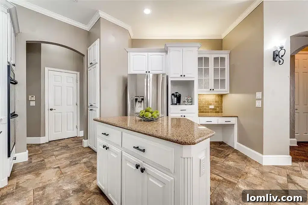Spacious living area with high ceilings and natural light.