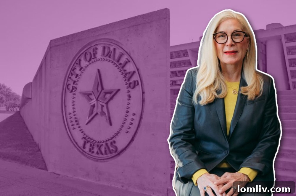 A vibrant urban landscape, possibly depicting a reimagined city center or a significant development area, symbolizing the future vision for Dallas District 11.