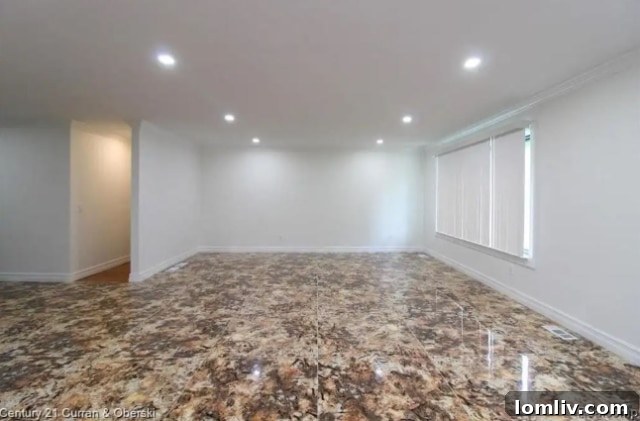 Livonia Michigan Ranch House Interior, Marble Overload Design