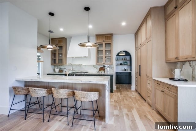 Interior design details of a newly renovated Richardson home