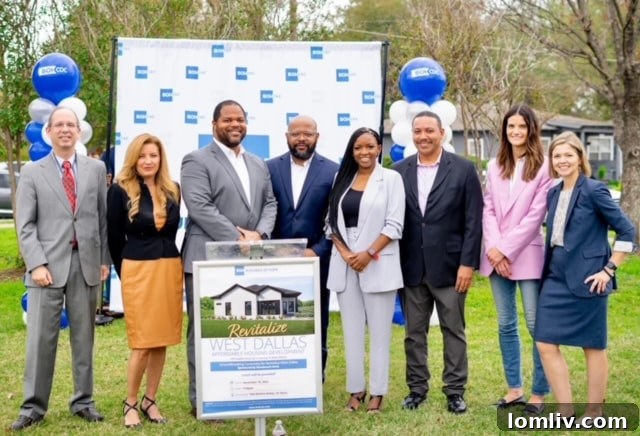 Builders of Hope groundbreaking for affordable homes in West Dallas.