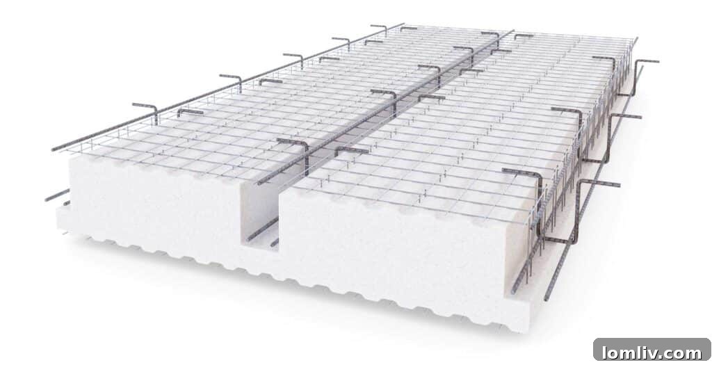 Close-up of a Vero Building Systems Structural Concrete Insulated Panel, showcasing its robust design and innovative construction for storm resilience.