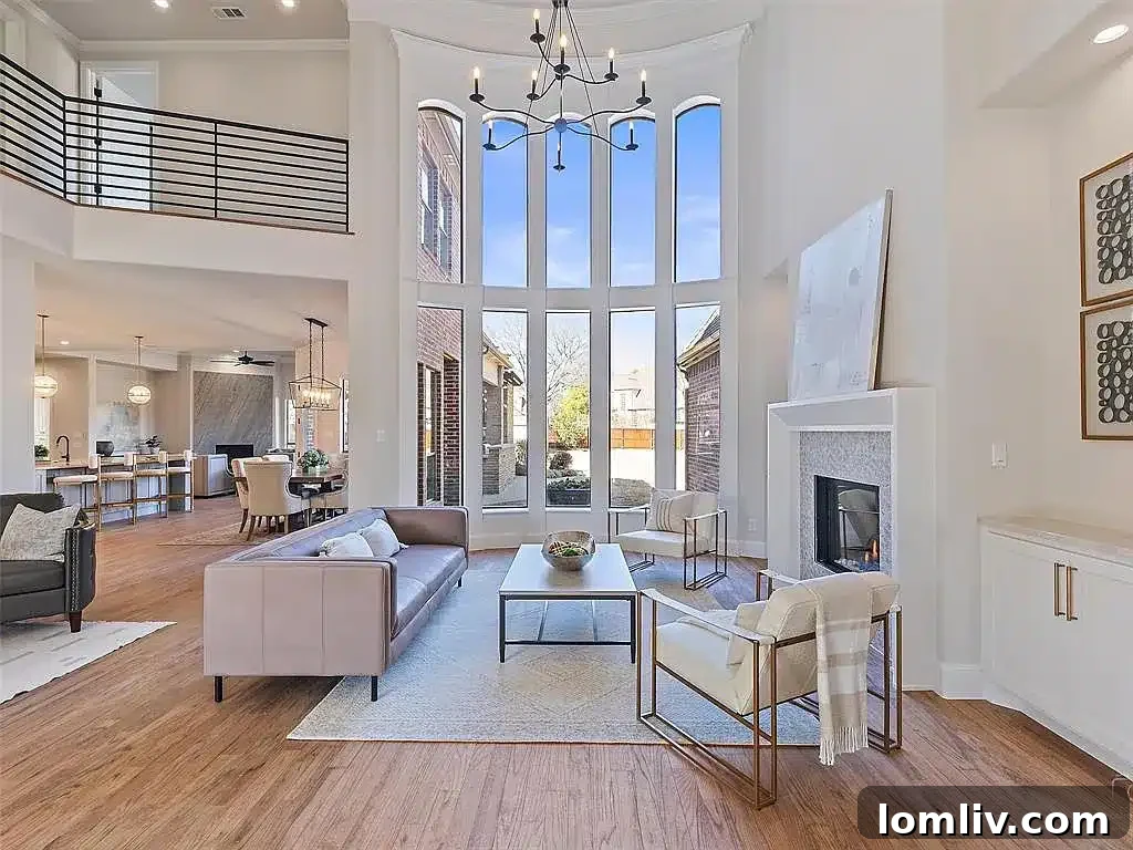 Elegant facade of 704 Love Henry Court, a luxury home in Southlake, Texas, showcasing its manicured landscaping and inviting entrance.