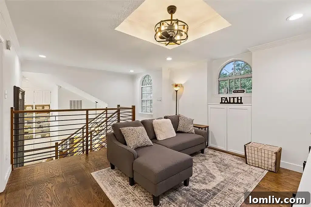 Secluded outdoor patio area, perfect for quiet contemplation or intimate gatherings.