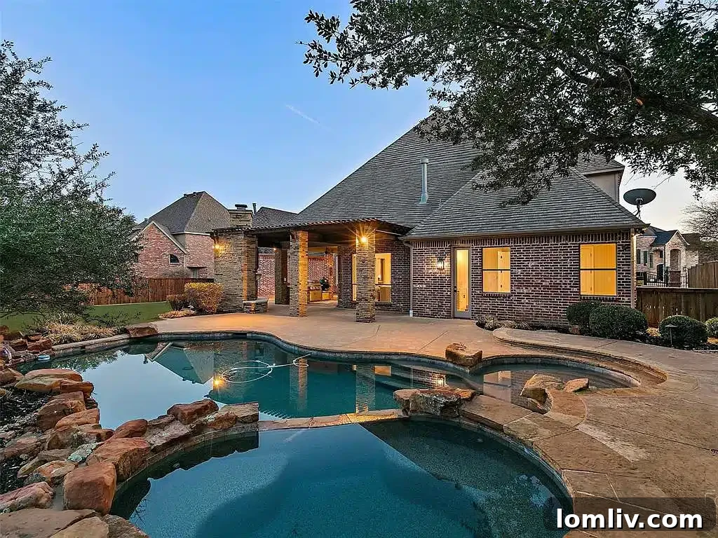 A cozy and elegantly designed bedroom, offering comfort and style within the luxurious home.