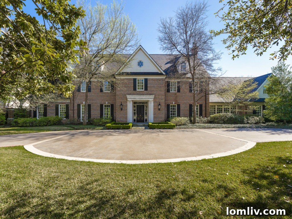 Classic Georgian Mansion Exterior, original red brick