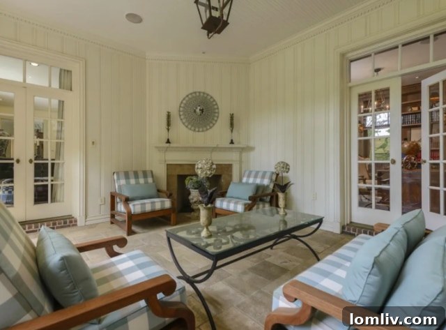 Georgian Mansion Sunroom Interior After