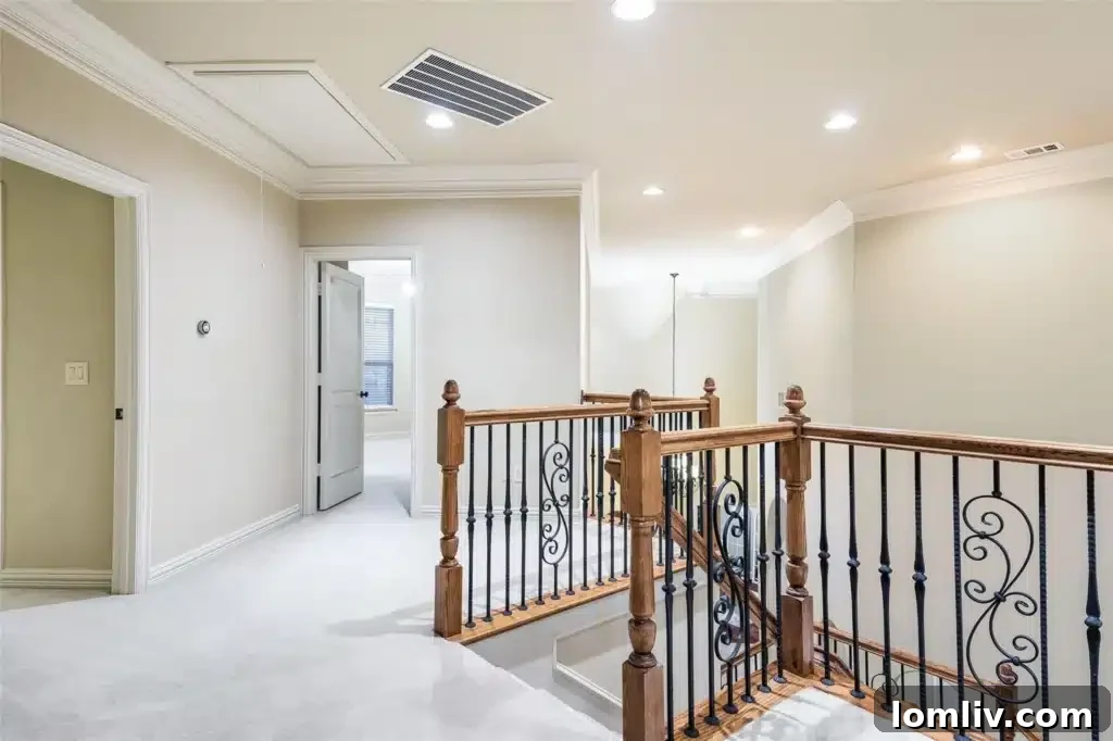 Home office or study room with built-in shelving, perfect for remote work in Allen, TX