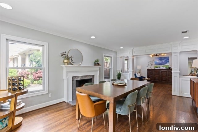 Interior of 7003 Southridge, reflecting the seamless integration of exterior and interior design