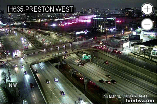Double Blaze Downs Valley View Center, Injures Firefighters 3 Smoke rising from the Valley View Mall demolition site, captured by a TxDoT traffic camera.