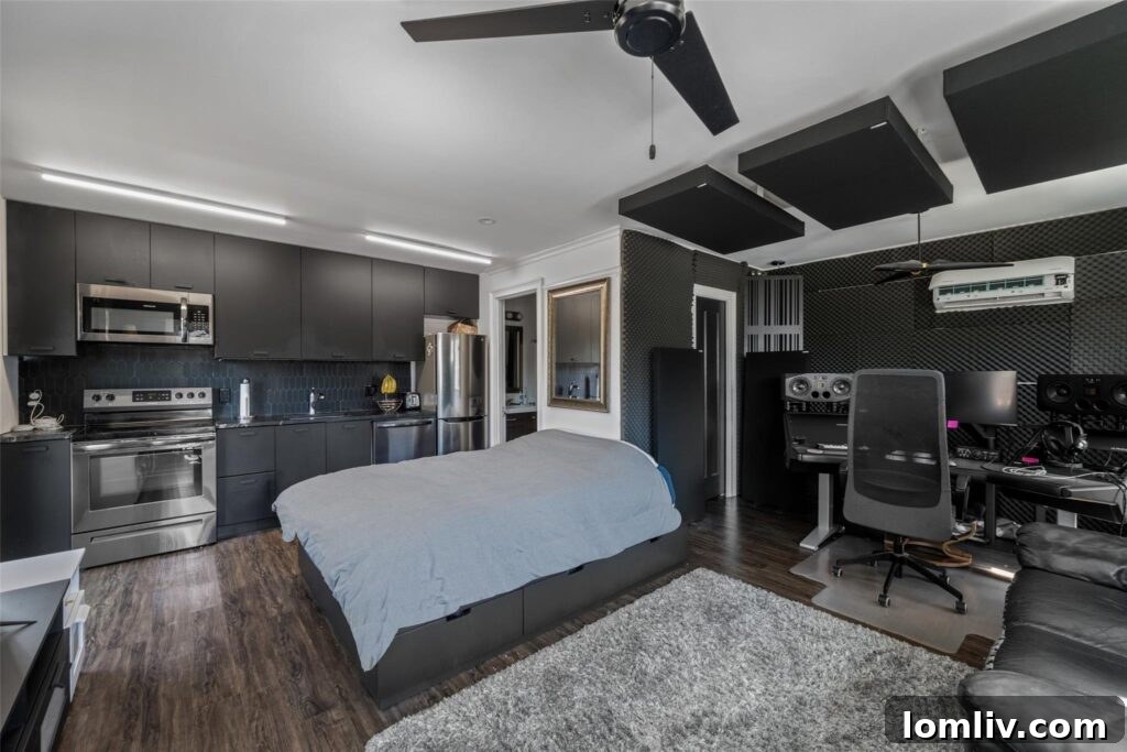 Backyard with Detached Garage Apartment