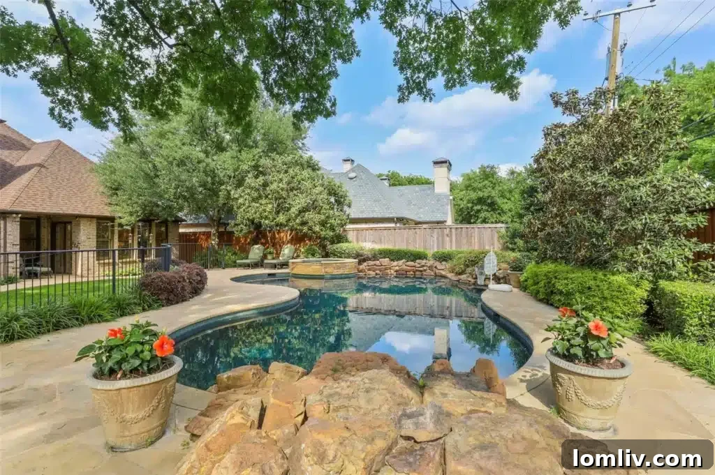 Spacious bedroom with elegant furnishings