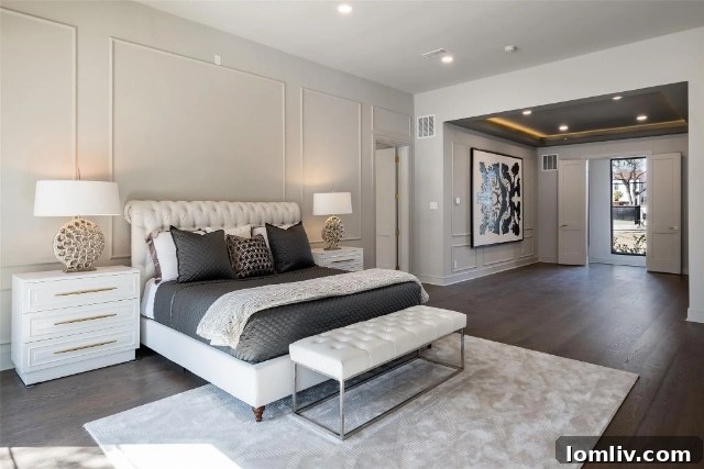 Spacious Walk-in Closet with Integrated Seating