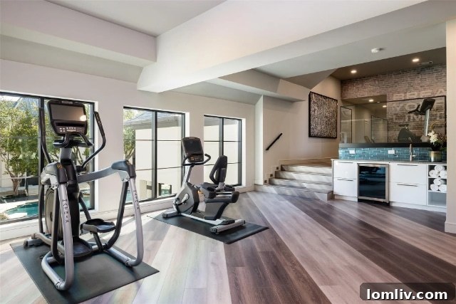 State-of-the-Art Home Gym with Integrated Wellness Area