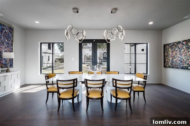 Grand Living Space in Preston Hollow Mansion