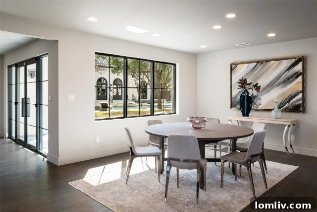 Modern Family Room with Contemporary Furnishings