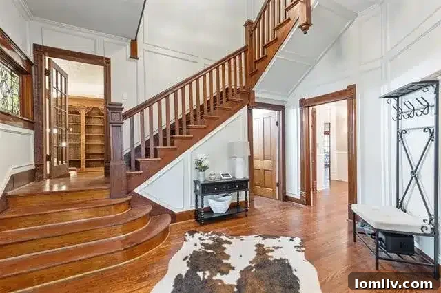 Experience North Texas: World-Class Porch Sitting Awaits at Open Houses 4 The sophisticated interior of a historic McKinney home, blending classic features with modern design.