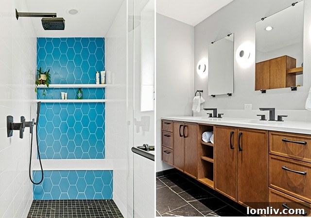 Renovated bathroom in Lake Highlands showcasing modern luxury