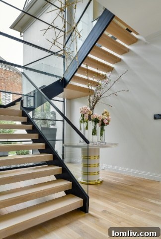 Integrated high-end kitchen appliances in a modern luxury home