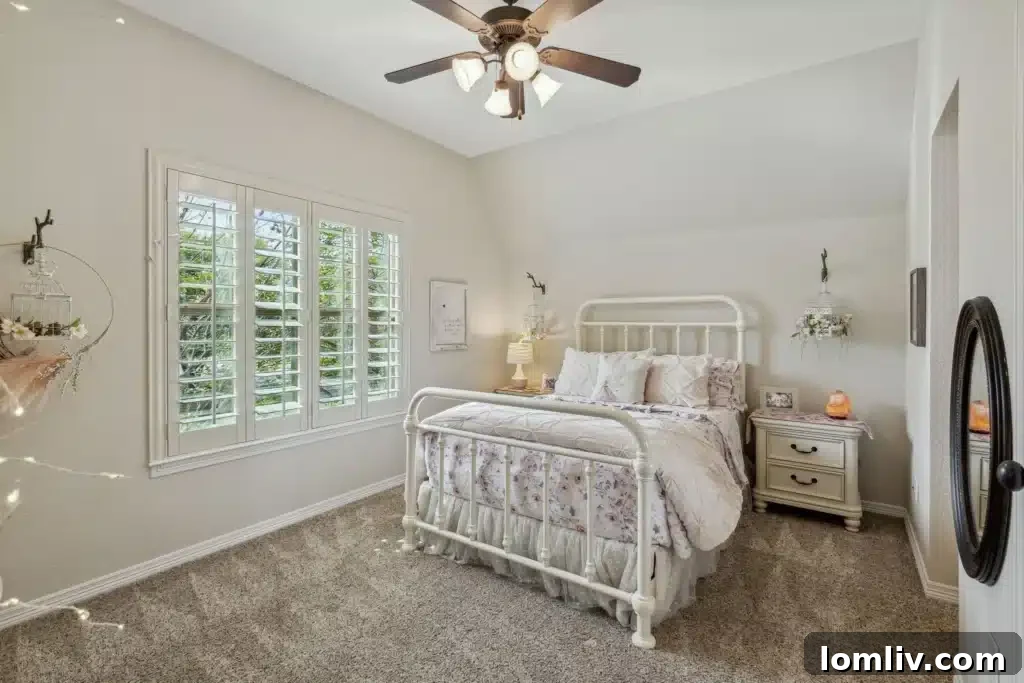 Another spacious bedroom, ideal for family or guests