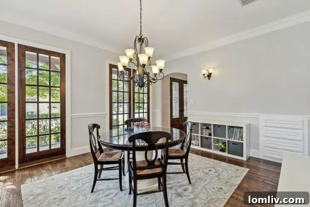 Inviting dining area adjacent to the kitchen, perfect for informal meals