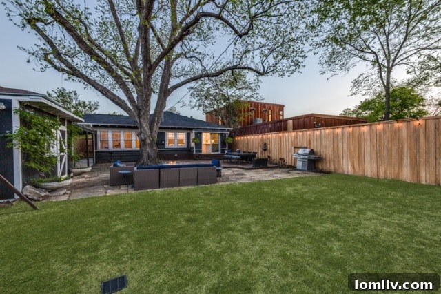 Serene Backyard Patio Ideal for Relaxation and Entertaining