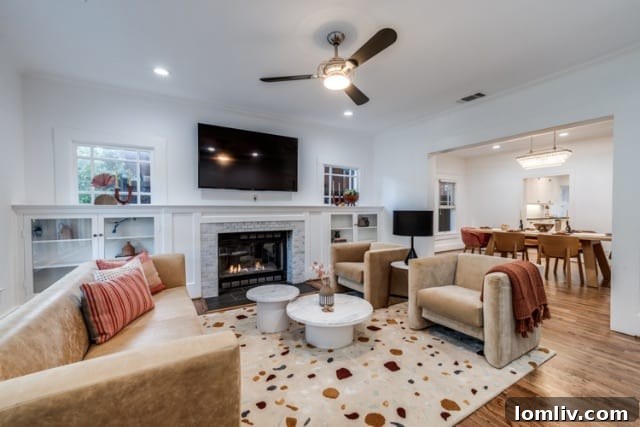 Charming Front Porch of a Gray Lower Greenville Craftsman