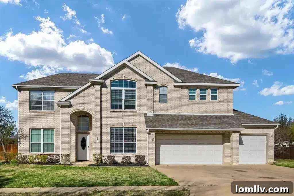 Contemporary family home at 3700 Ranchman Blvd in Denton, featuring a well-maintained exterior.