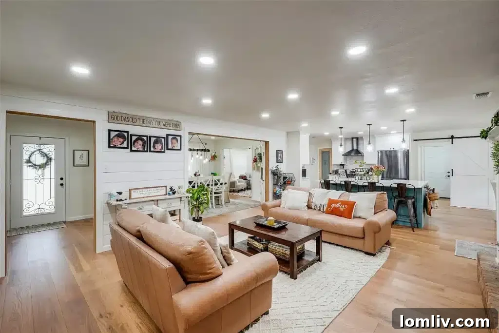 Elegant primary bathroom with a modern soaking tub and separate shower.