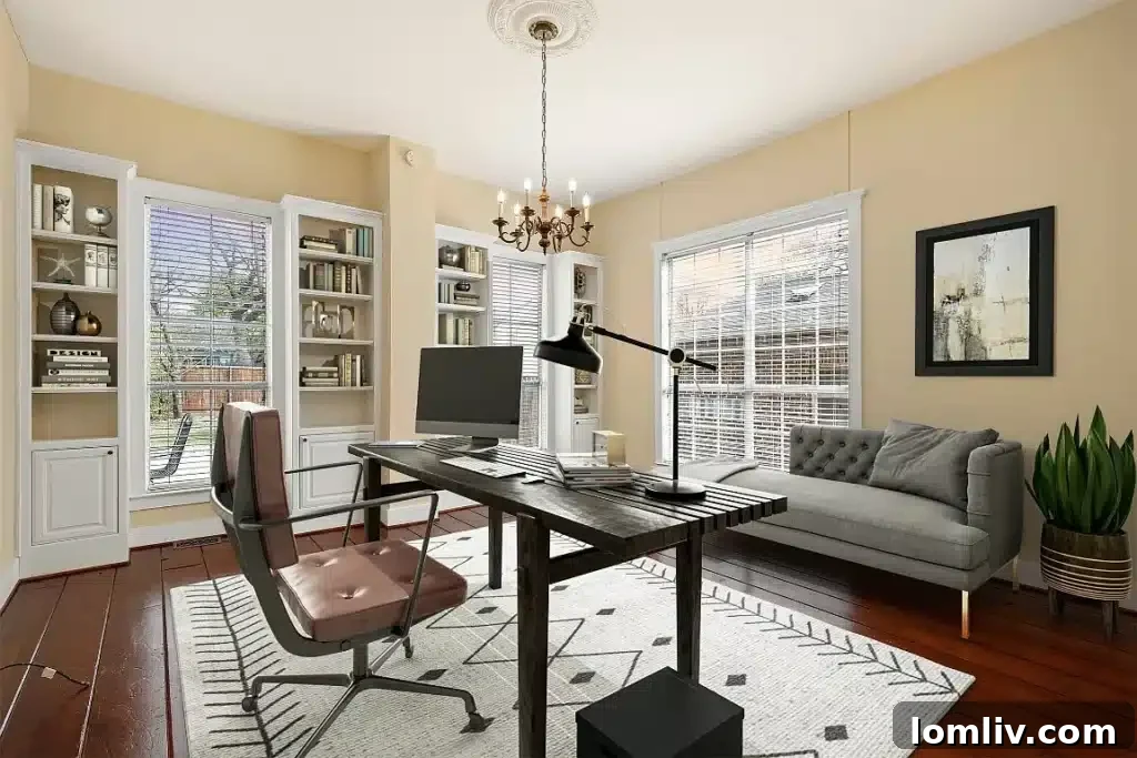 Another charming bedroom with a cozy ambiance in the historic Victorian.