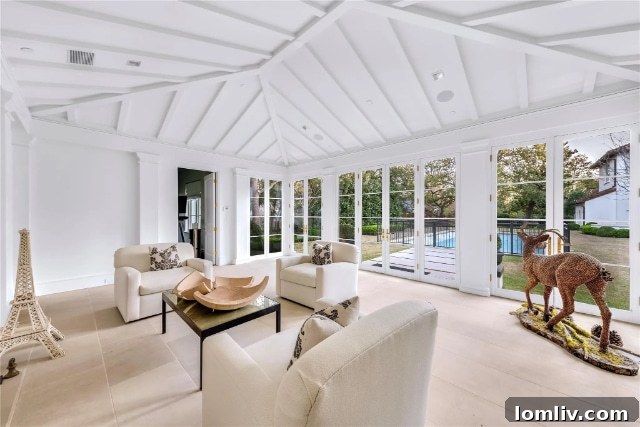 Stylish closet space within the guest quarters, emphasizing organization, functionality, and luxury design