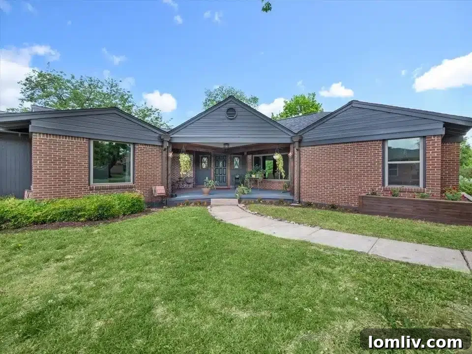 Spacious living area with modern decor