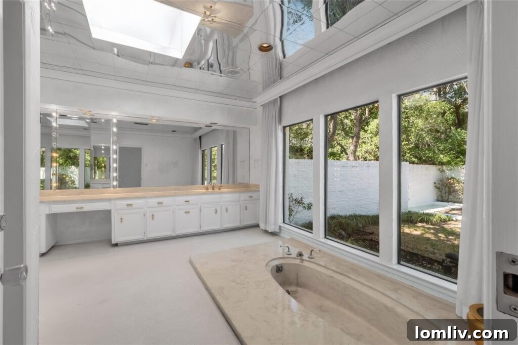 Vintage Sunken Tub in Primary Bath