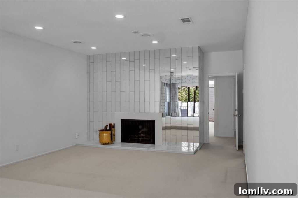 Multi-Level Primary Suite with Fireplace