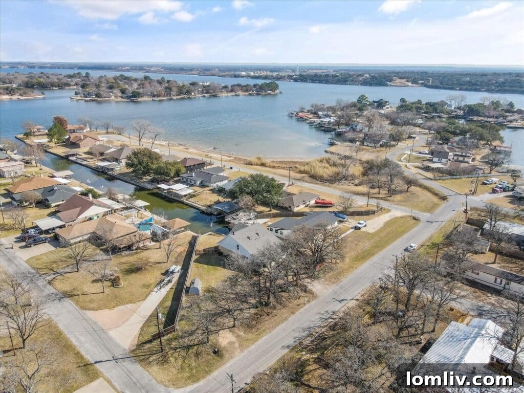 View of Lake Granbury from the back patio